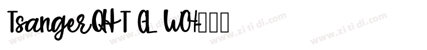 TsangerQHT GL W04字体转换